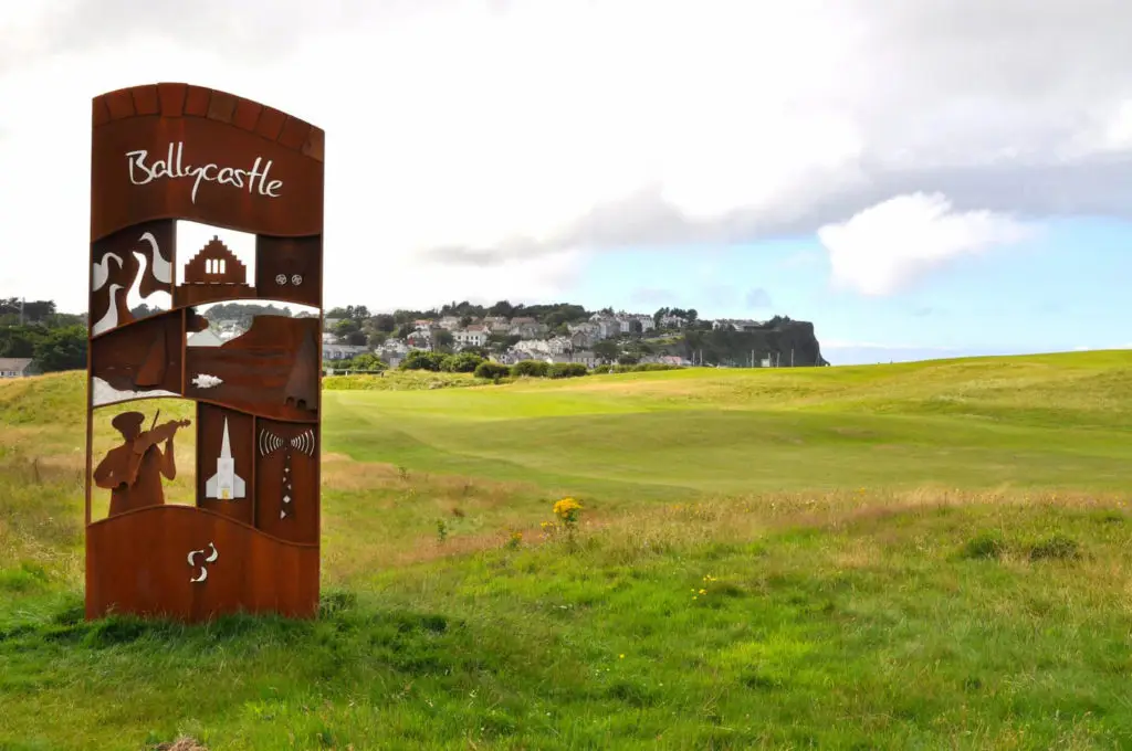 Bespoke corten gateway signs for Ballycastle
