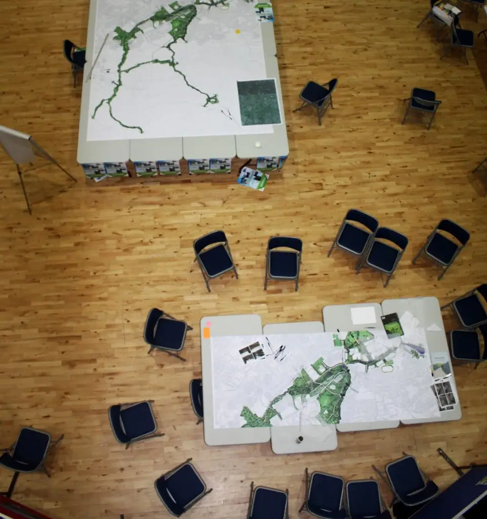 Community consultation exploring green infrastructure in urban regeneration for the Shankill area.