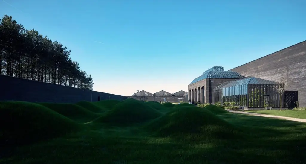 Walled garden as part of visitor experience at Hendricks Gin Palace.