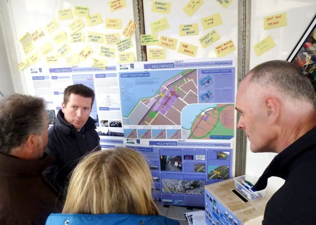 Collaborative masterplan For Holywood, sustaining the vitality of the Town Centre.