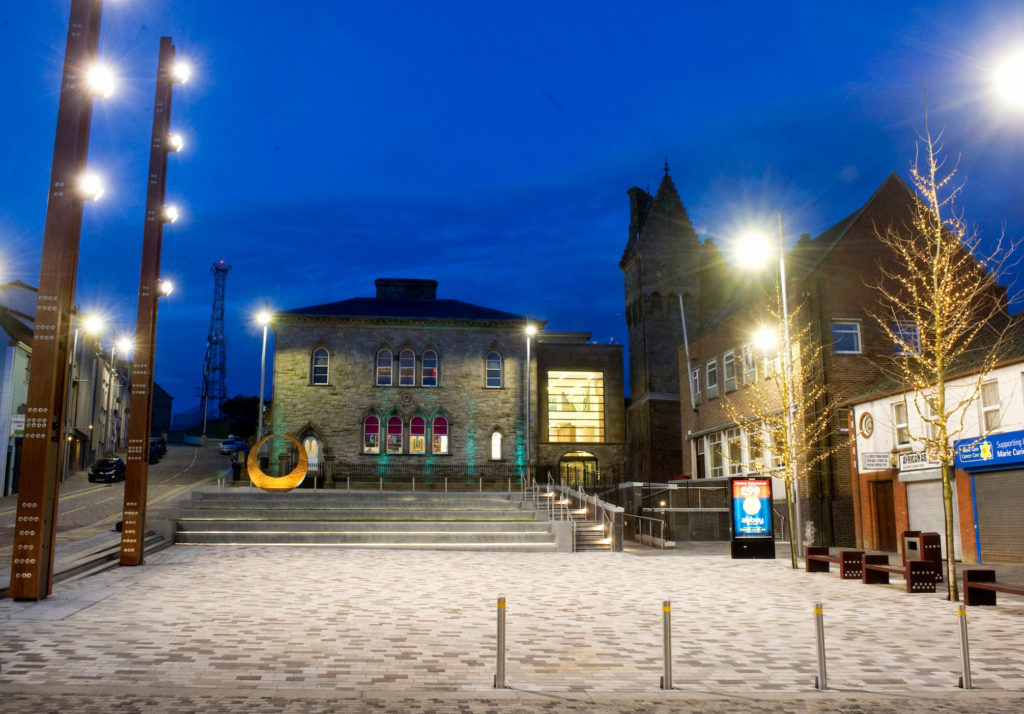 Versatile Market Square and setting for Ranfurly House, Dungannon