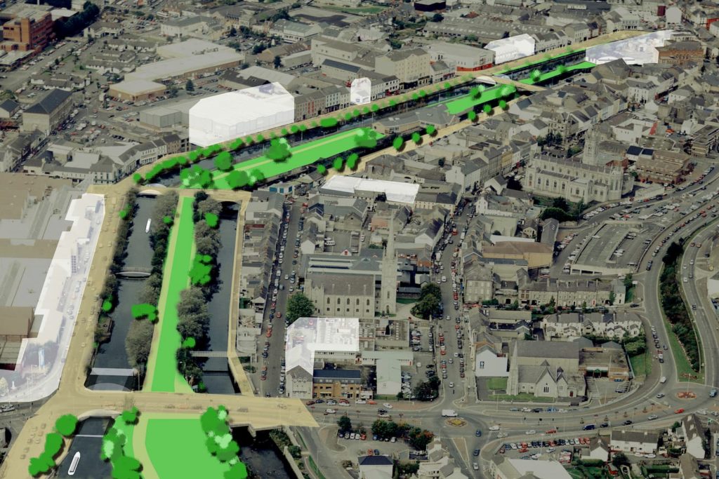 A collaborative masterplan reimagining Newry’s spaces as a focus for regeneration and investment